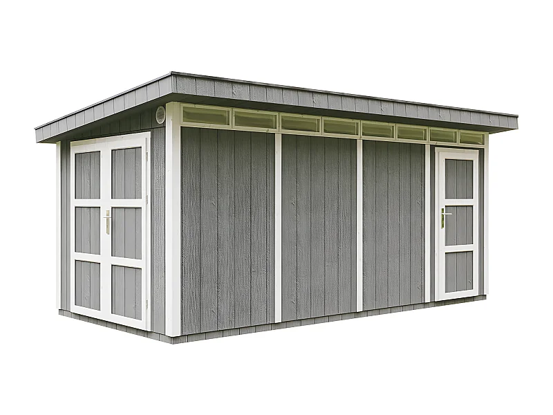 Abri de Jardin Qualité Premium 8.52+2.95 m² - Cabane de Jardin Exterieur Cabane de Jardin Exterieur - Garage Moto Exterieur Timbela M905C - CAVERN STEEL