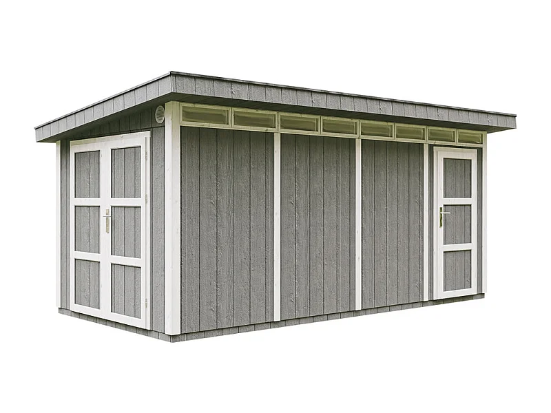 Abri de Jardin Qualité Premium 8.52+2.95 m² - Cabane de Jardin Exterieur Cabane de Jardin Exterieur - Garage Moto Exterieur Timbela M905C - CAVERN STEEL