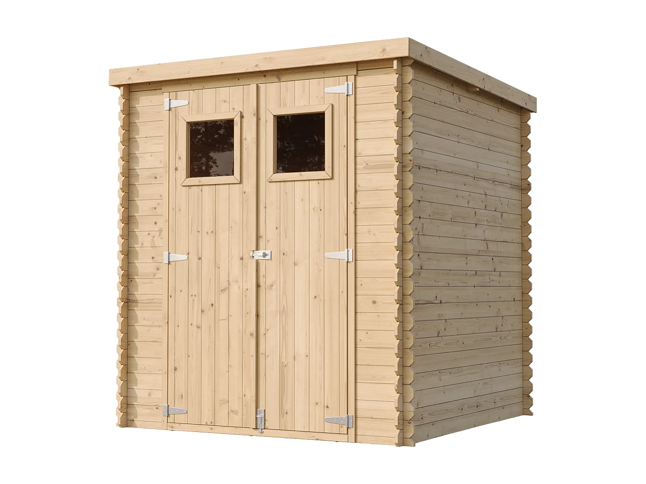 Gartenhaus Holz mit Boden Imprägnierte B204xL204xH200 cm/ 3.53 m2 TIMBELA M309+M309G