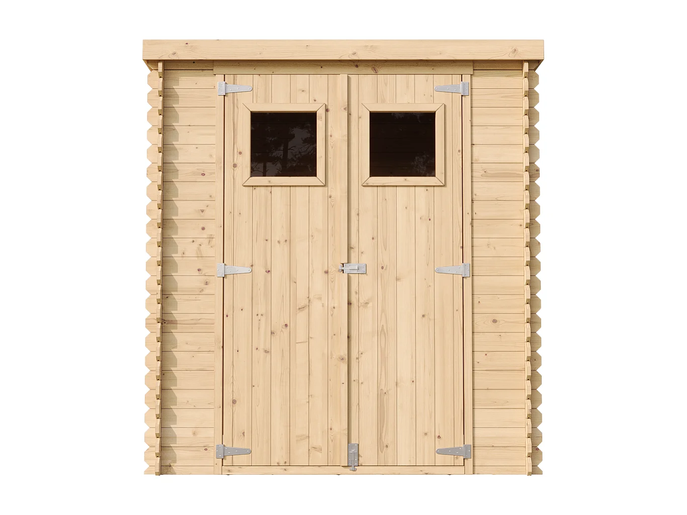 Casa de almacenamiento jardín con suelo tratado - 204x204x200 cm / 3.53 m² - M309+M309G