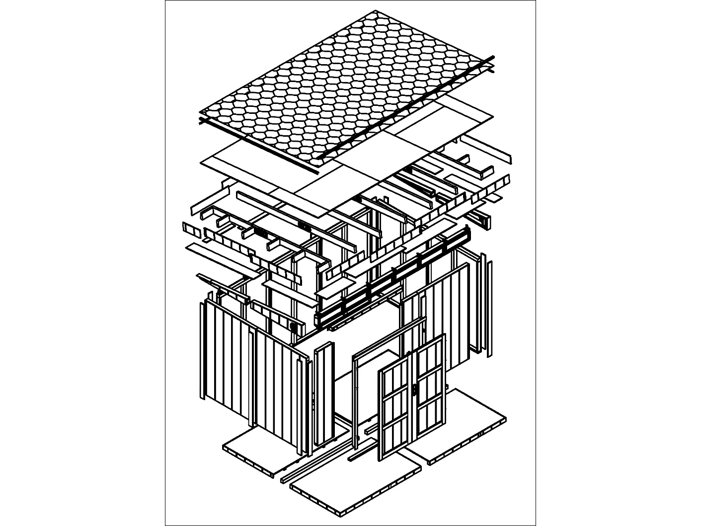 Abri de Jardin Qualité Premium 9m² / L412xL279xH237 cm - Timbela M904A-TUNDRA GREY