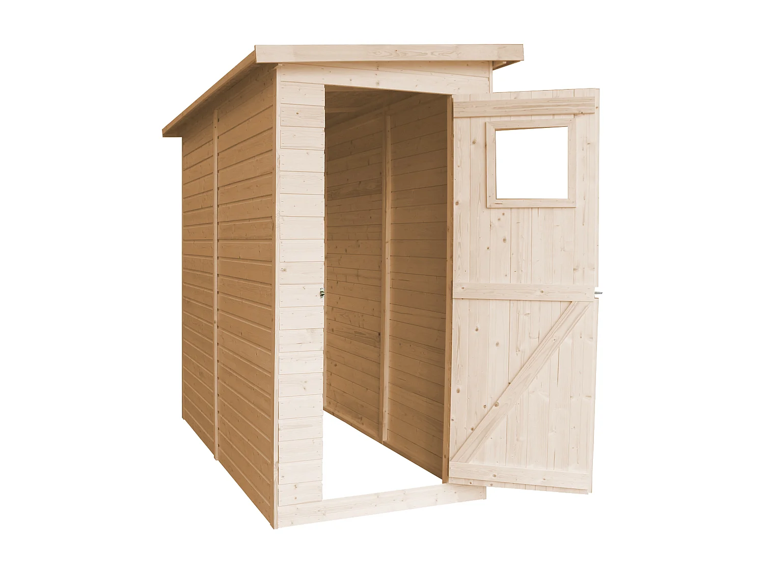 Abri à outils en bois - H203x123x223 cm/2,1 m² - M348A