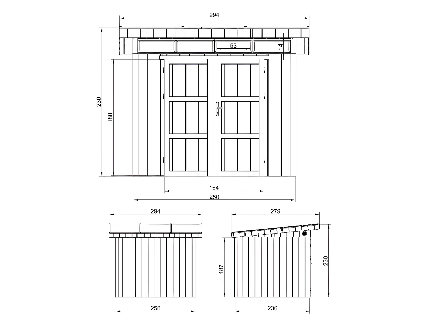 Dom panelowy LP SmartSide Timbela M903AB- A237 x 279 x 294 cm / 6 m2