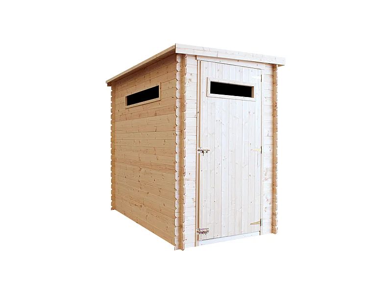 Gerätehaus mit Boden Imprägnierte - B144xL239xH198 cm/ 2.63 m2 - TIMBELA M306A+M306G