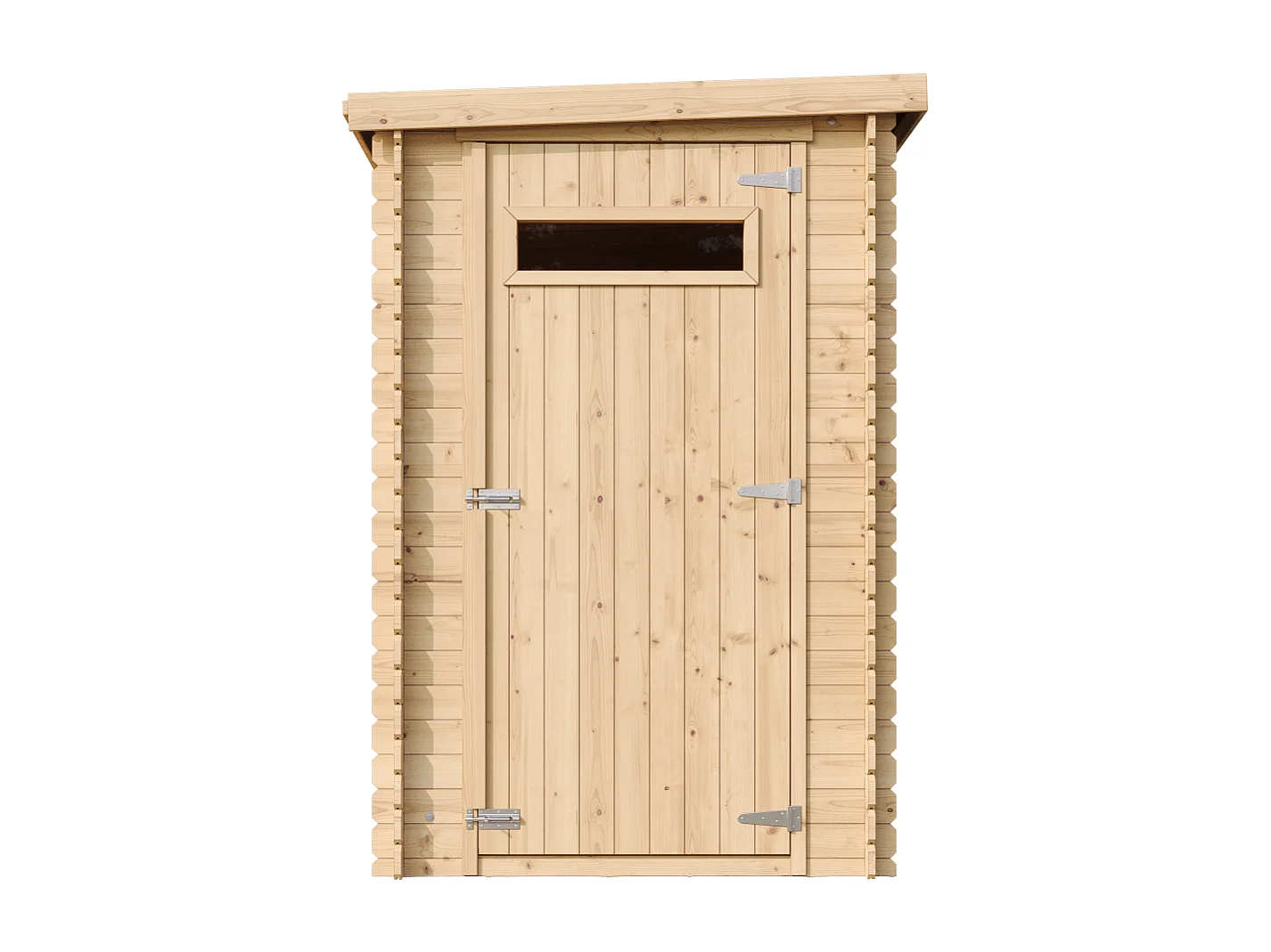 Abri de jardin en bois avec sol traité -  l239xL144xH198 cm/2.63 m2 - M306A+M306G