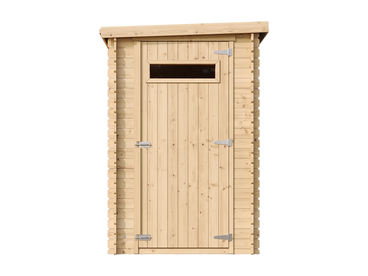 Houten tuinschuurtje met geimpregneerde vloer - 2.63 m² - 239x144xH204 cm - M306A+M306G