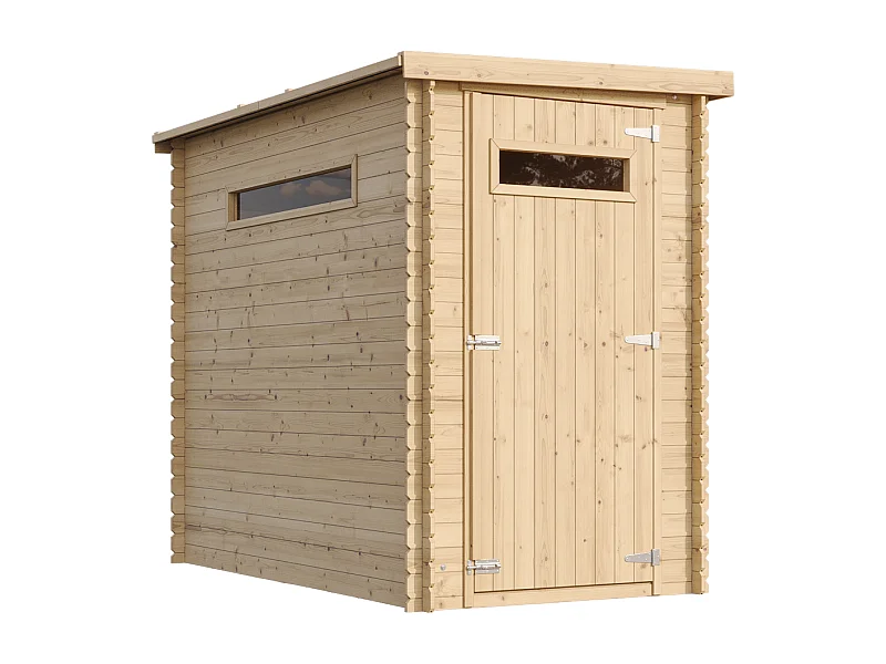 Abri de jardin en bois AVEC SOL TRAITÉ-  l239xL144xH198 cm/2.63 m2 -  TIMBELA M306A+M306G