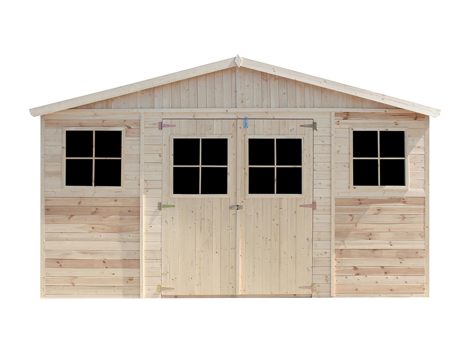 Holz Gartenschuppen -  H246 x 418 x 220 cm/ 8 m² - TIMBELA M332