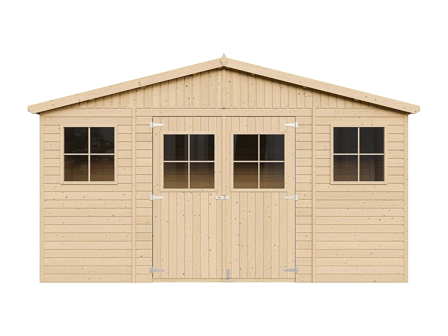 cAbri de jardin en bois - H246x418x220 cm/8 m² - M332