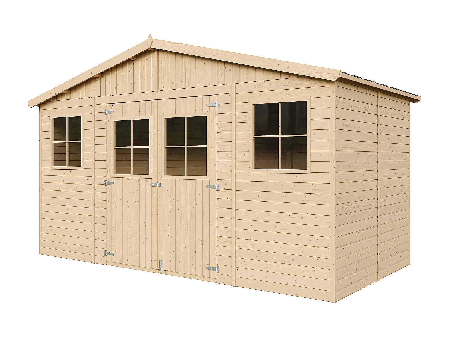 Abri de jardin en bois - H246x418x220 cm/8 m² - M332