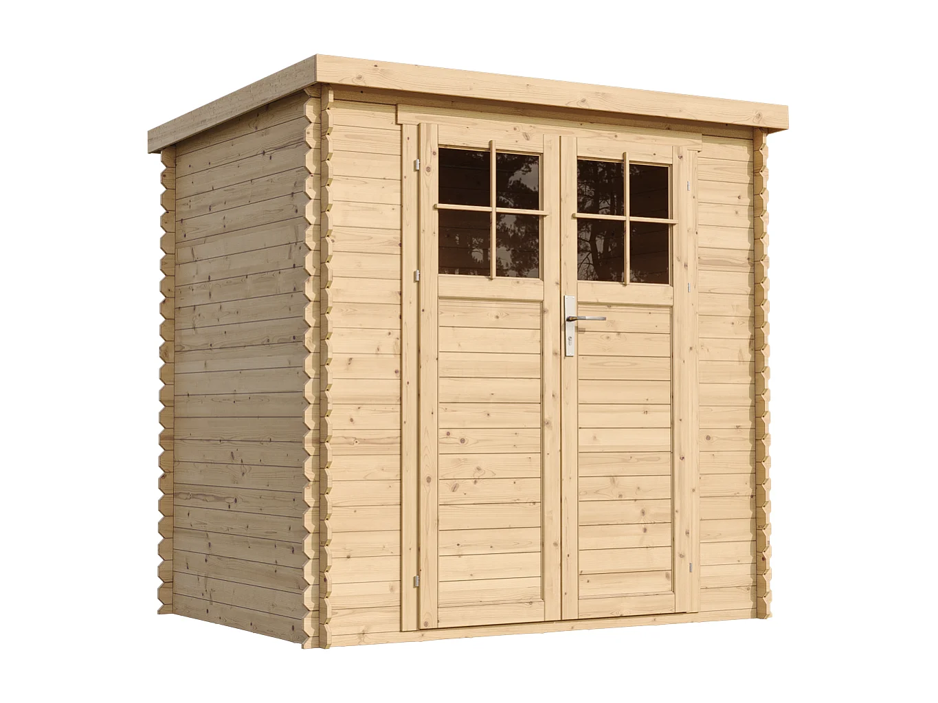 Timbela M311F+M311G - Houten tuinschuurtje 2.22 m2 - 204 x 142 x H206 cm - met geimpregneerde vloer