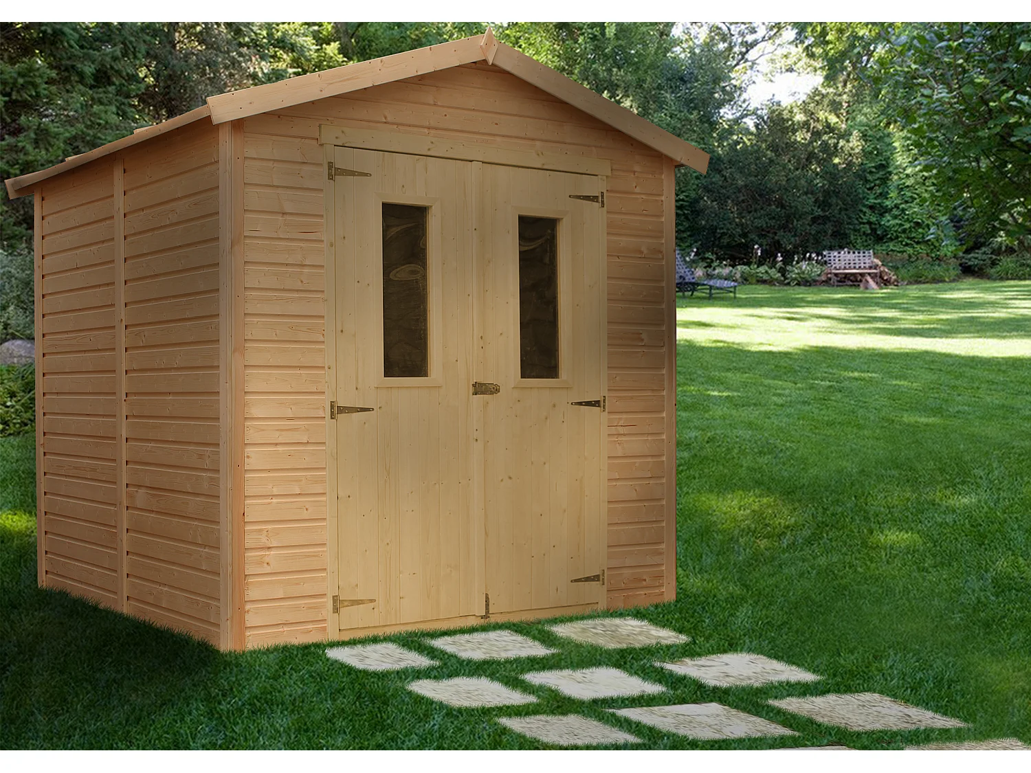 Casa da giardino in legno - 4.08 m² - M351C