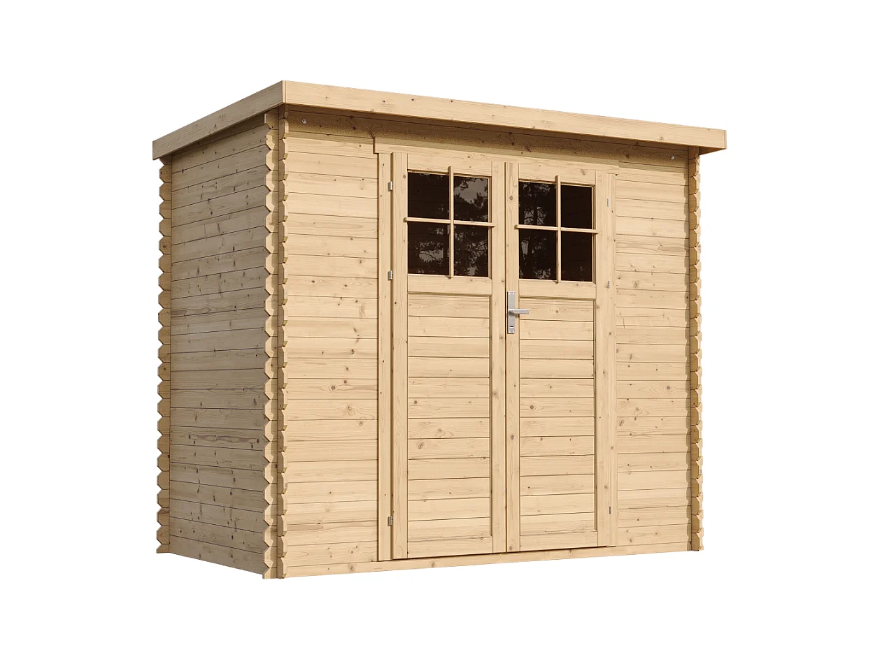 TIMBELA M310F Abri de jardin en bois -porte verrouillable de haute qualité - 2.63 m2