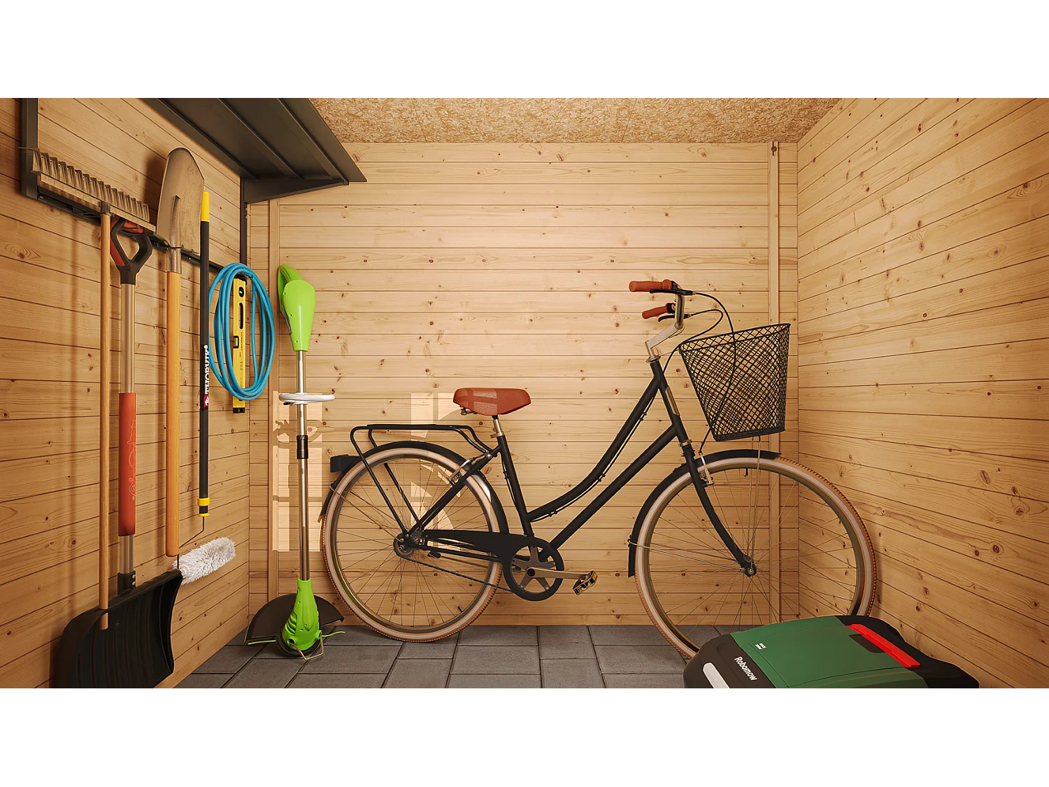 Abri de jardin en bois - porte verrouillable de haute qualité - 2.63 m2 - M310F