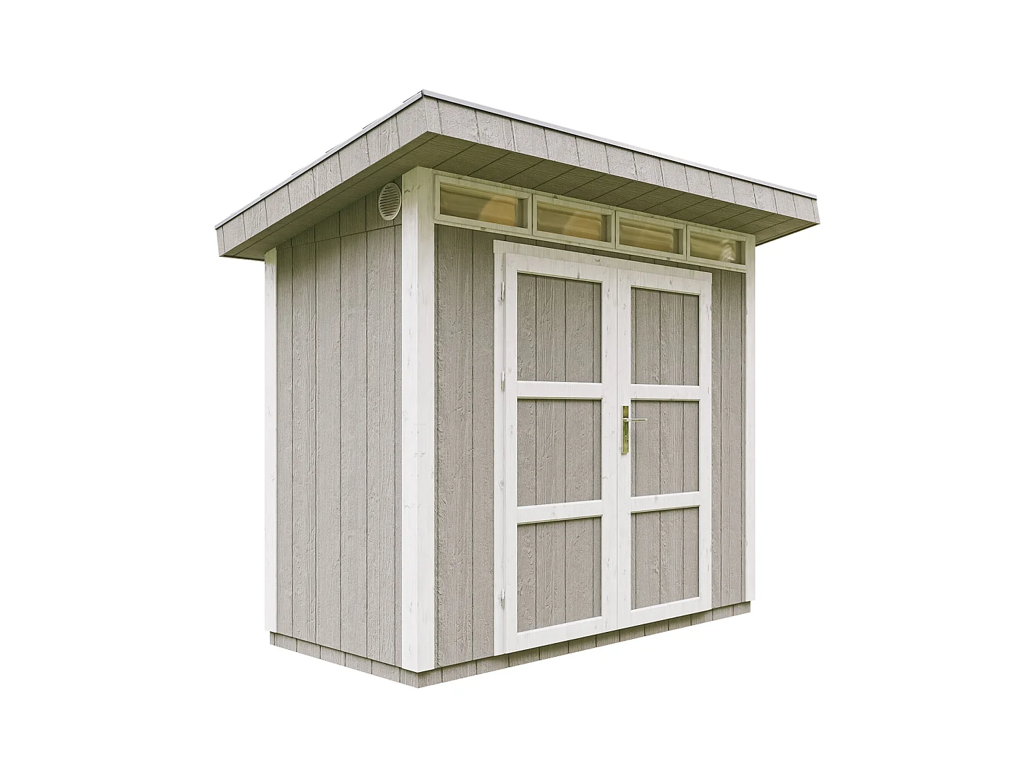 Caseta de jardín de CALIDAD PREMIUM 3m²-L161xW294cm - TIMBELA M901A-TUNDRA GREY