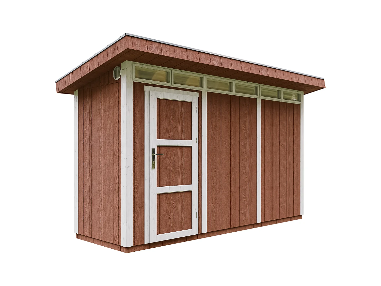 Abri de Jardin Qualité Premium 4m² /L161xL412xH239 cm - Timbela M902-REDWOOD RED