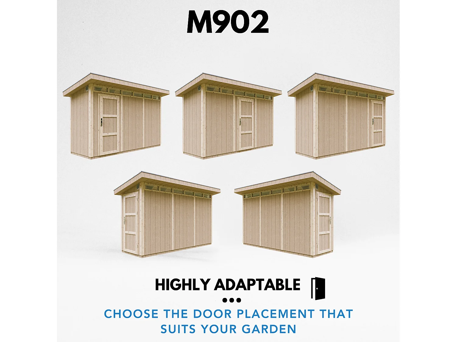 Timbela - Tuinhuis op houtbasis - M902-REDWOOD RED - LP SmartSide 4m2/L161xL412xH239 cm