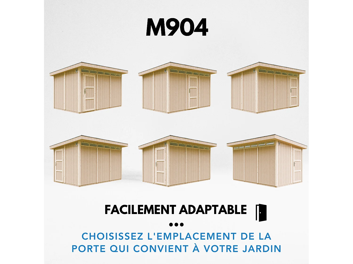 Abri de jardin qualité premium - 9m² / L412xL279xH237 cm - M904-CAVERN STEEL