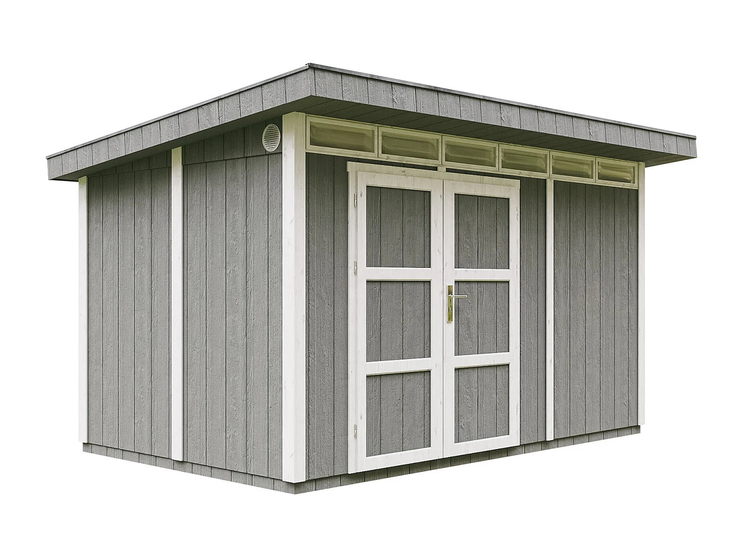 Abrigo com painéis LP® SmartSide® - 8.7m² / 412x279xH237 cm - M904A-CAVERN STEEL