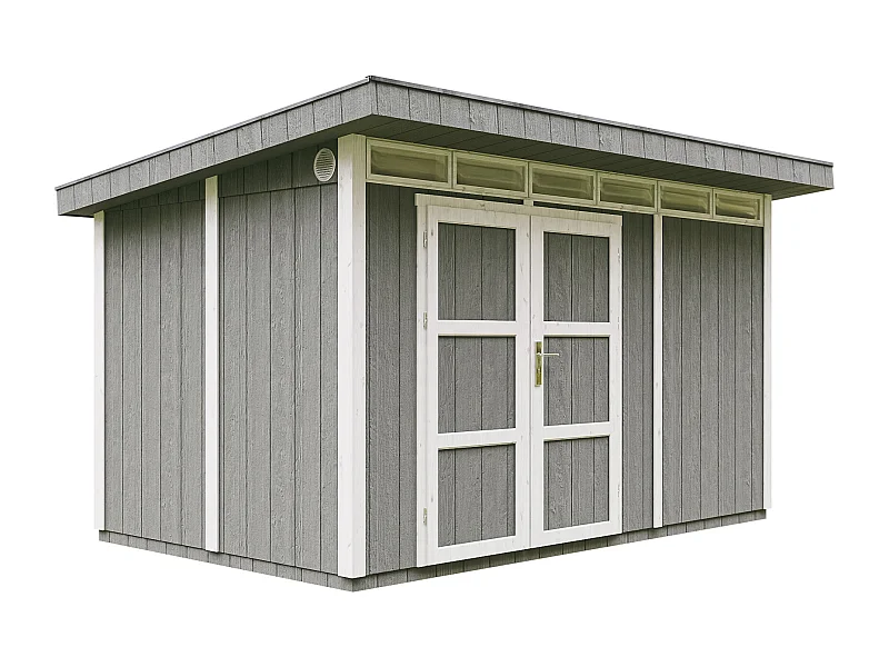 Abri de Jardin Qualité Premium 9m² / L412xL279xH237 cm - Timbela M904A-CAVERN STEEL