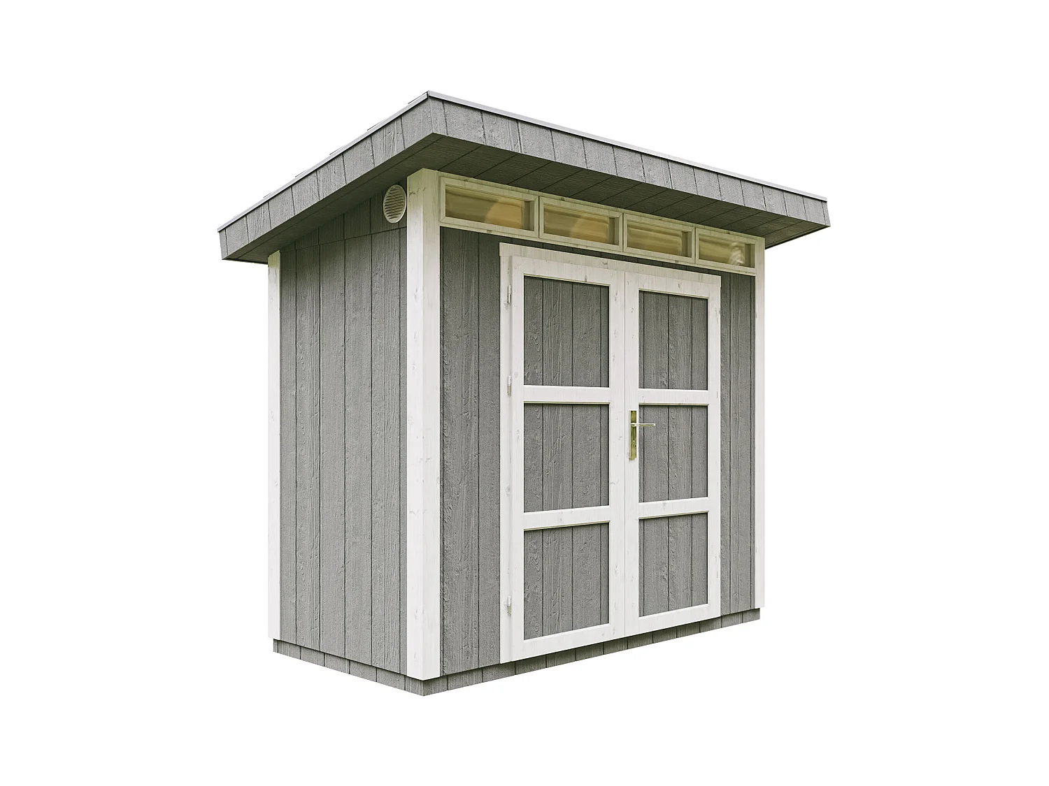 Timbela M901A-CAVERN STEEL - Tuinhuis op houtbasis - LP SmartSide 3m2/L161xL293xH239 cm