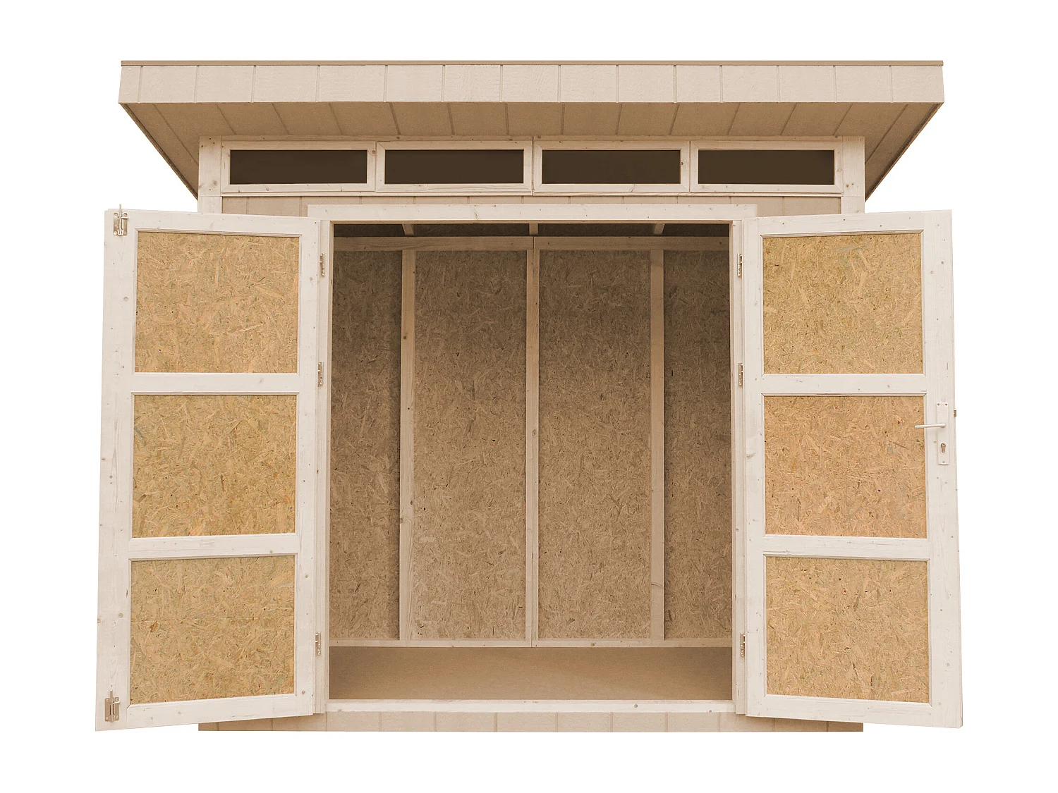 Gartenhaus premium qualität mit boden und bitumenfliesen - 3m² / B161xL294xH239 cm - M901A-CAVERN STEEL