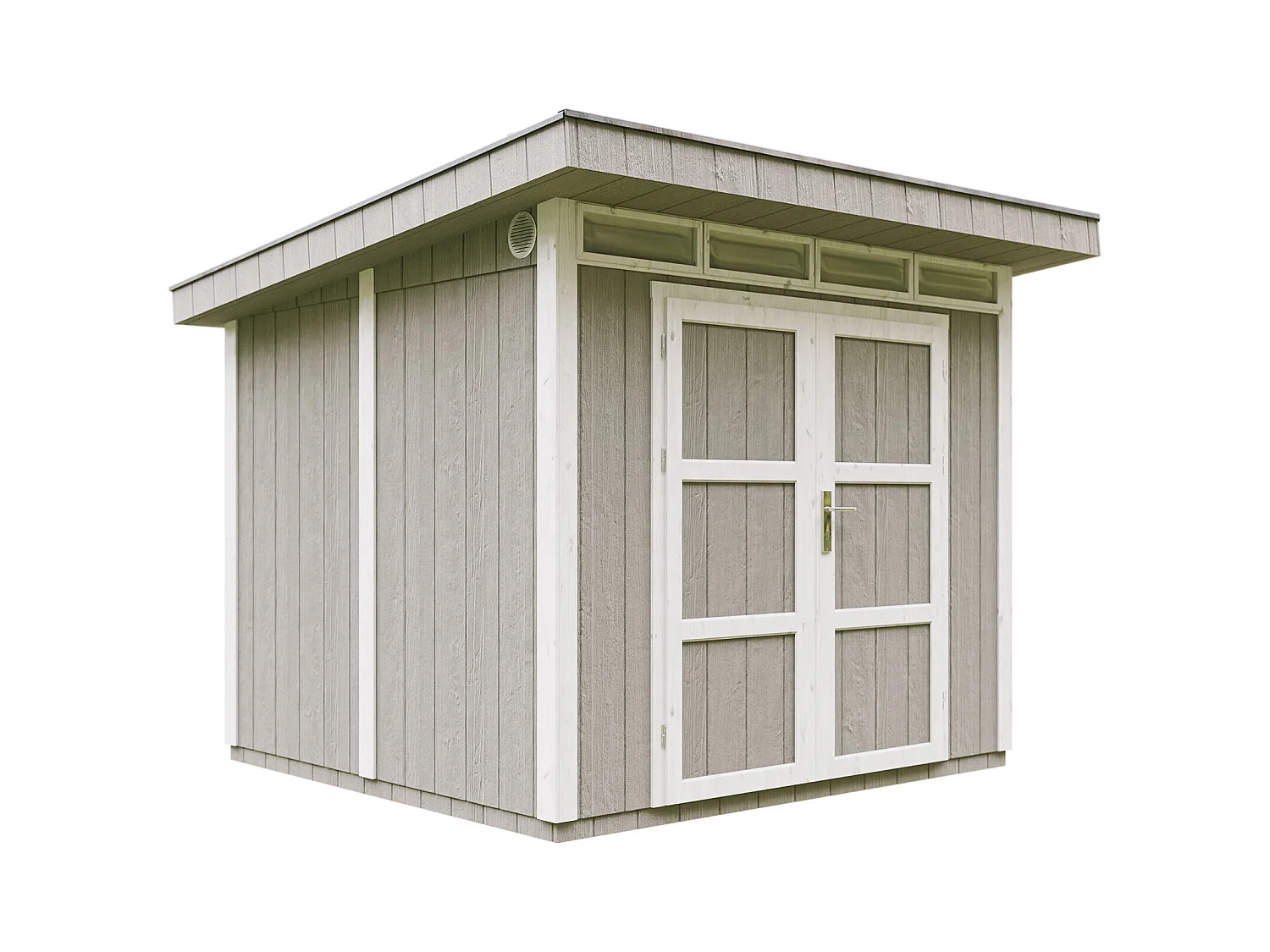 Abri de Jardin Qualité Premium 6m² /L294xL279xH237 cm - Timbela M903A-TUNDRA GREY