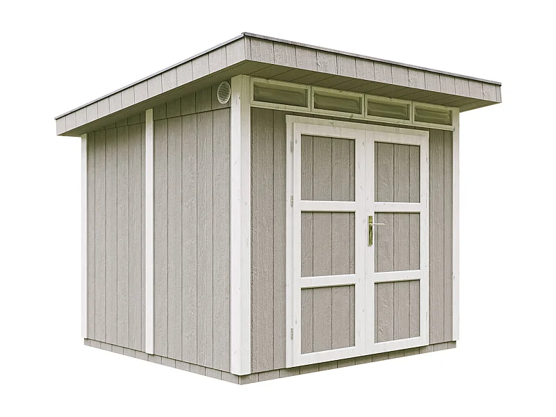Abri de Jardin Qualité Premium 6m² /L294xL279xH237 cm - Timbela M903A-TUNDRA GREY