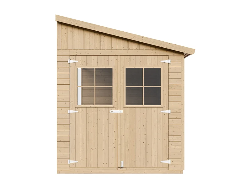 Casa da giardino in legno (senza parete laterale) - 6 m² - M339+M339G