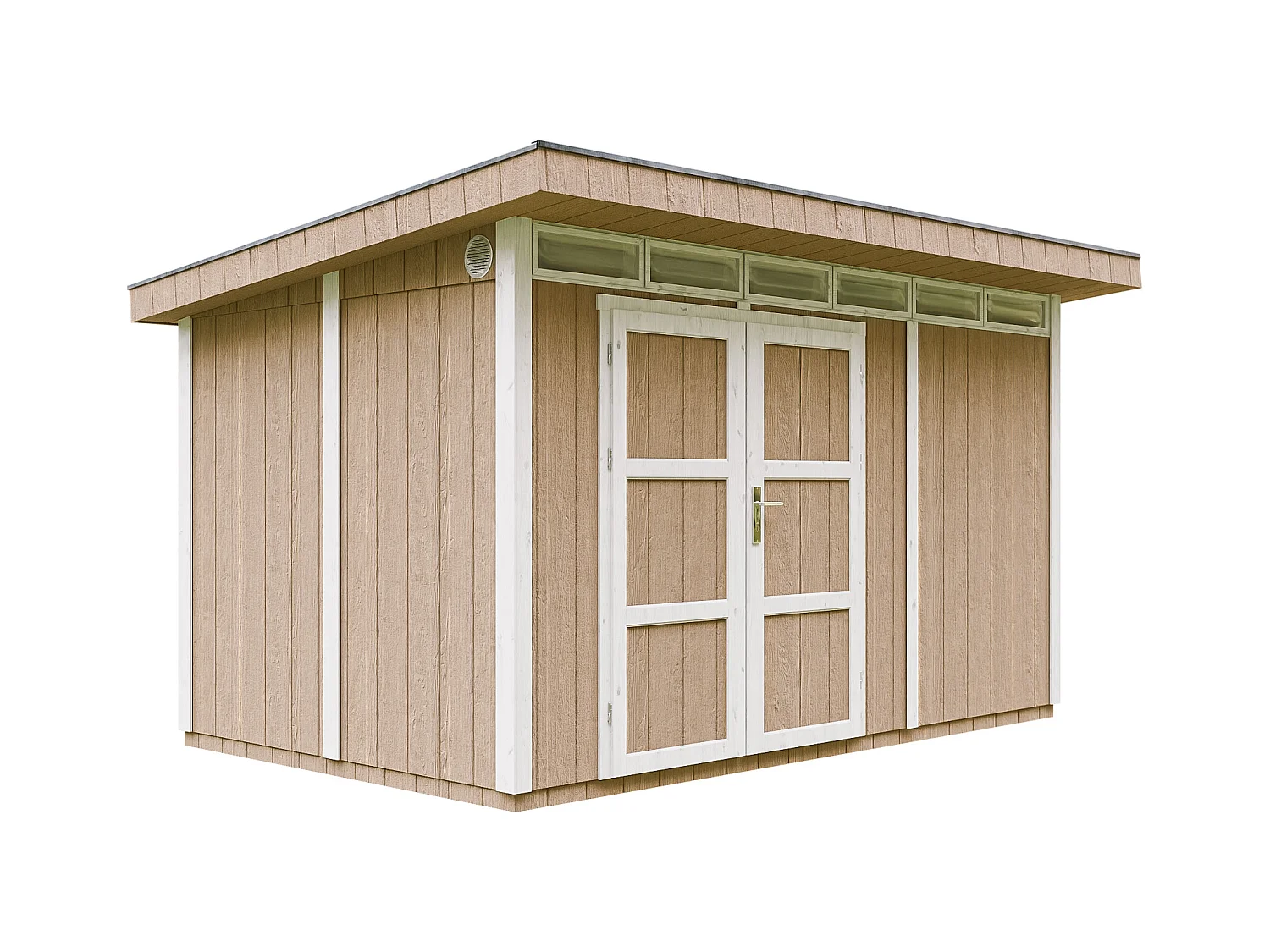 Abri de Jardin Qualité Premium 9m² / L412xL279xH237 cm - Timbela M904A-TERRA BROWN