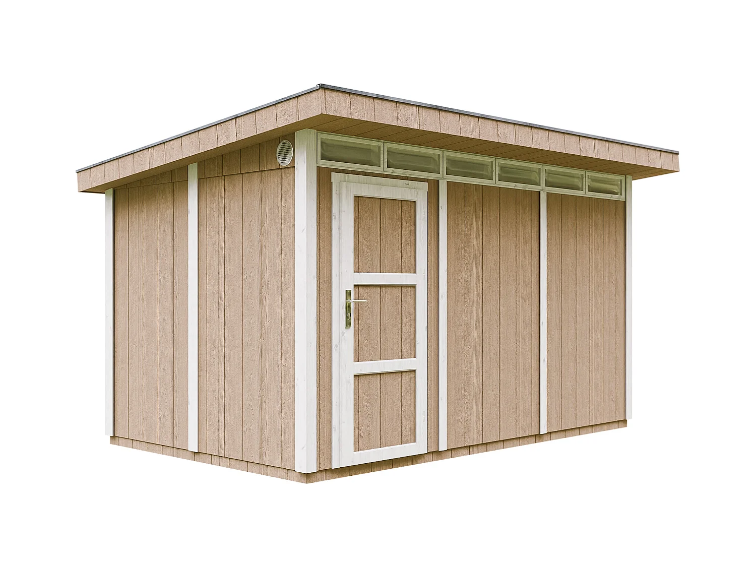 Abri de Jardin Qualité Premium 9m² / L412xL279xH237 cm - Timbela M904-TERRA BROWN