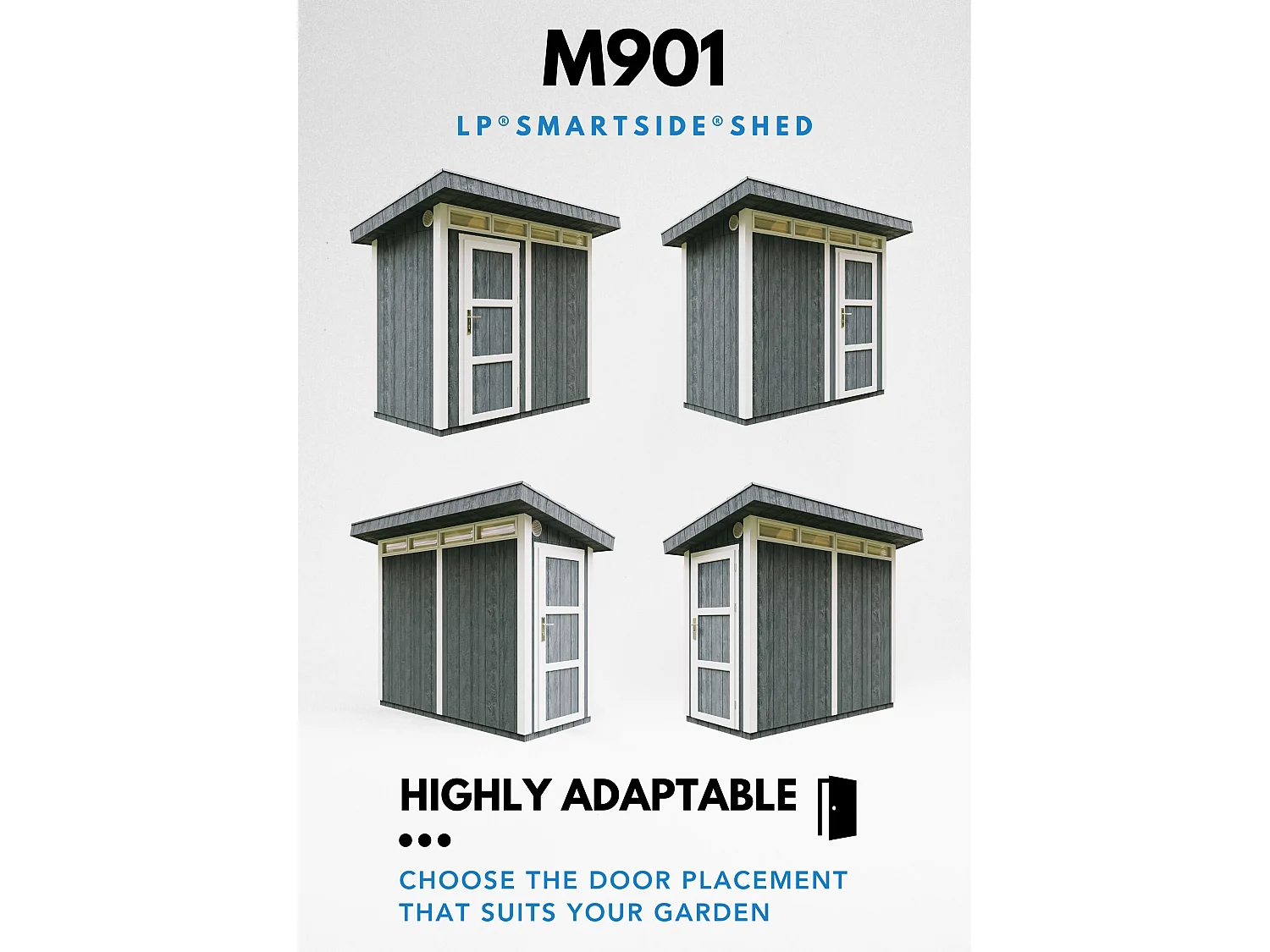 Abri de Jardin Qualité Premium 3m²/L161xL294xH239 cm - Timbela M901-CAVERN STEEL