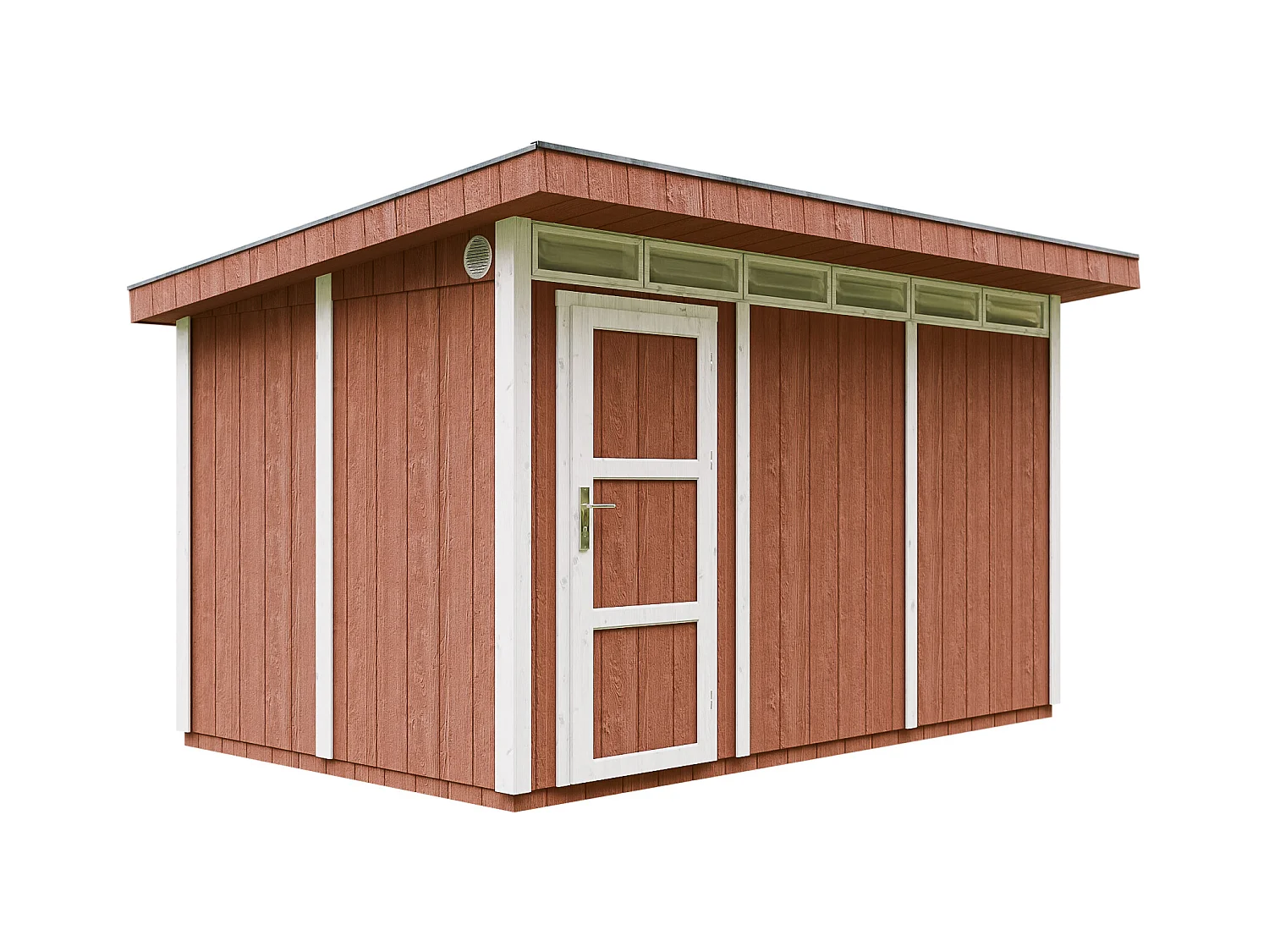 Abri de Jardin Qualité Premium 9m² / L412xL279xH237 cm - Timbela M904-REDWOOD RED