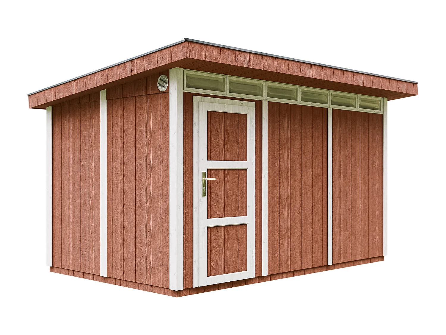 Abri de jardin qualité premium - 9m² / L412xL279xH237 cm - M904-REDWOOD RED