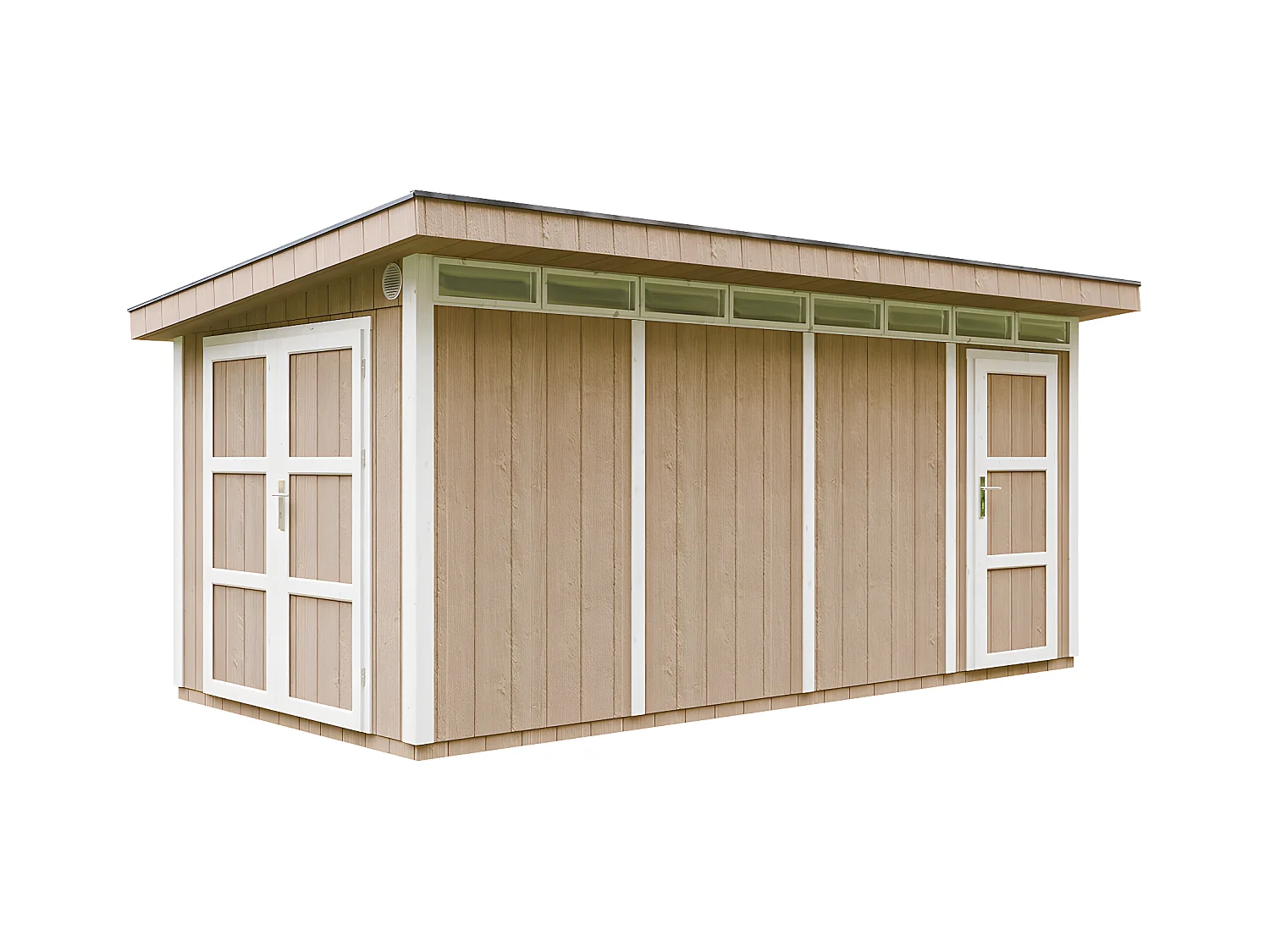 Abri de Jardin Qualité Premium 8.52+2.95 m² - Cabane de Jardin Exterieur Cabane de Jardin Exterieur - Garage Moto Exterieur Timbela M905C - TERRA BROWN