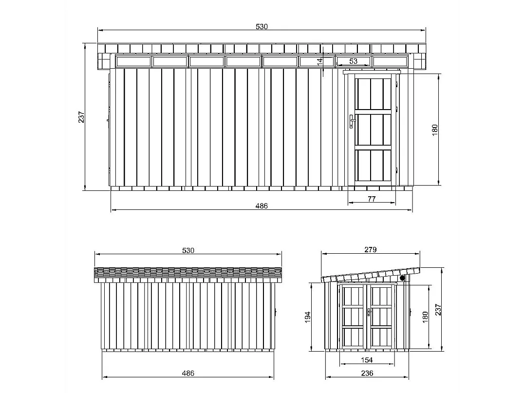 Abri de jardin qualité premium - 8.52+2.95 m² - cabane de jardin exterieur cabane de jardin exterieur - garage moto exterieur - M905C-TERRA BROWN