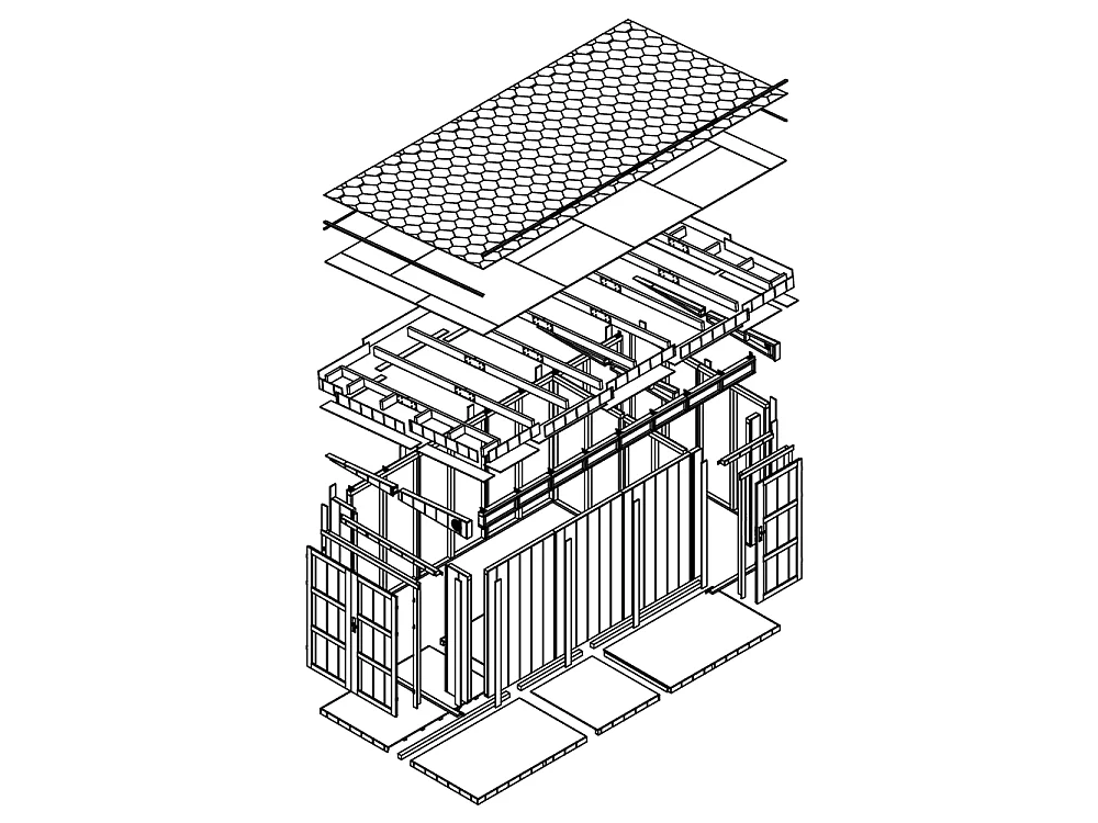 Abri de jardin qualité premium - 8.52+2.95 m² - cabane de jardin exterieur cabane de jardin exterieur - garage moto exterieur - M905C-TERRA BROWN