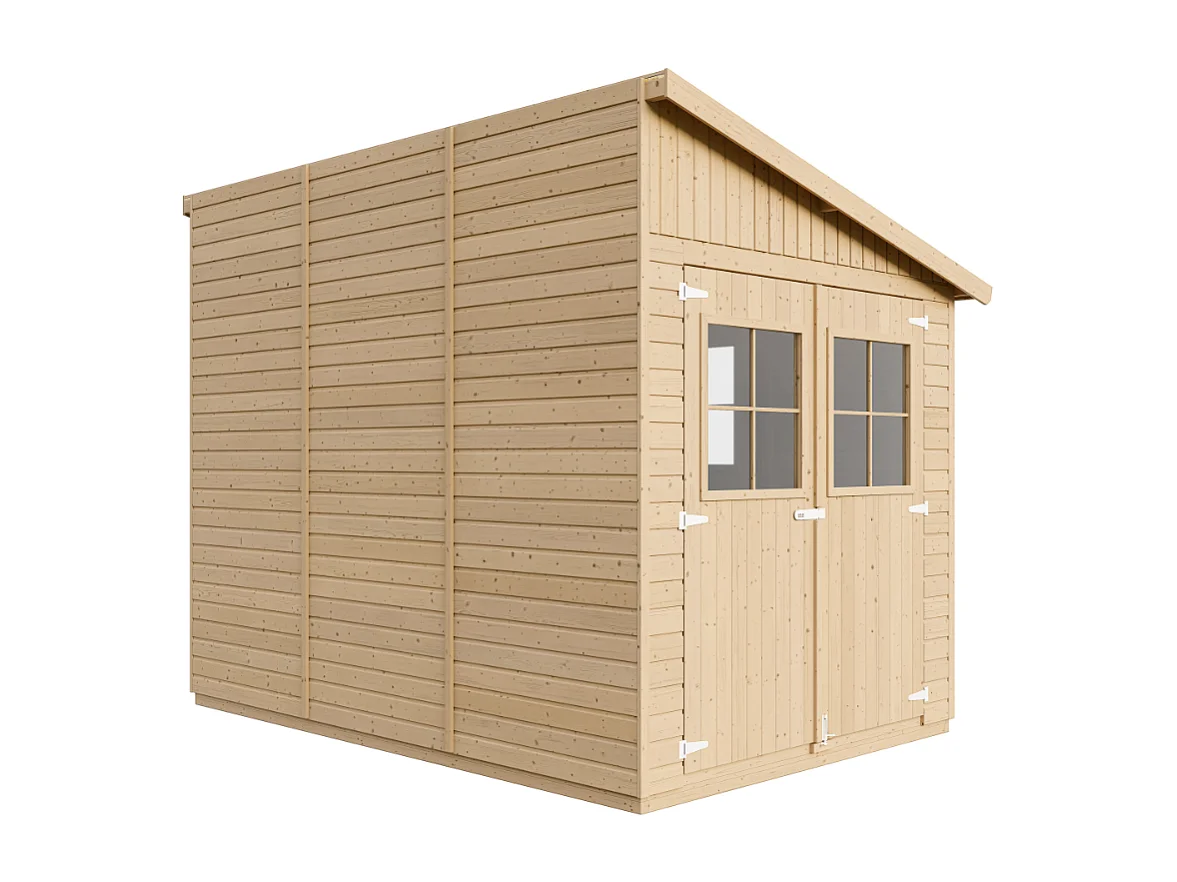Houten tuinschuurtje zonder vloer - 6.09 m² - 318x218xH245 cm - M339A