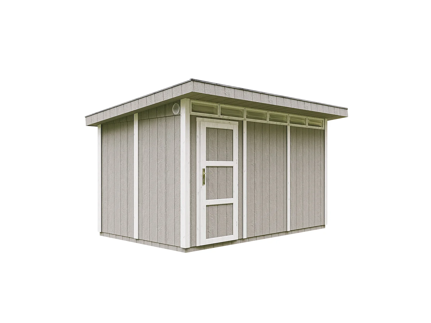 Tuinhuis op houtbasis - LP SmartSide - 8.7 m² / 412x279xH237 cm - M904-TUNDRA GREY