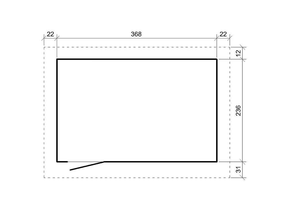Tuinhuis op houtbasis - LP SmartSide - 8.7 m² / 412x279xH237 cm - M904-TUNDRA GREY