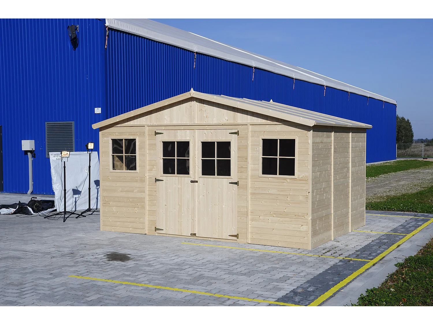 Abri de jardin en bois - H246x418x320 cm/12 m² - M331