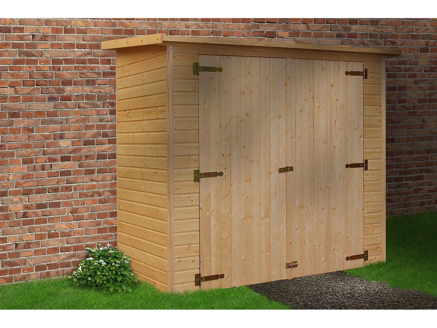 Abri à outils en bois - H194x123x223 cm/2,1 m² - TIMBELA M348