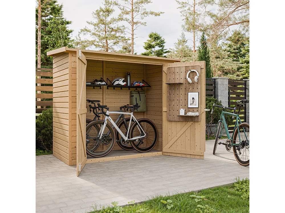 Caseta de madera - 123x223 cm / 2.1 m² - M348