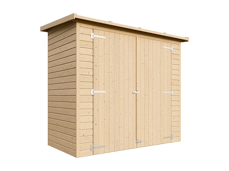 Houten tuinschuurtje zonder vloer - 2.1 m² - M348