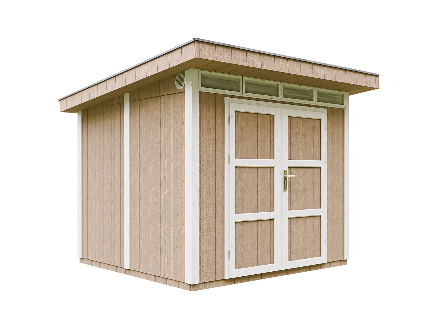 Timbela - Tuinhuis op houtbasis - M903A-TERRA BROWN - LP SmartSide 6m2 /L294xL279xH237 cm