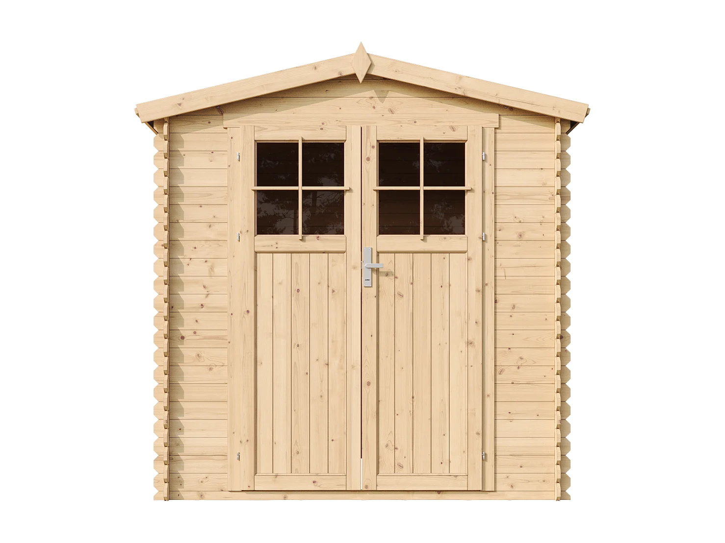 Cobertizo de madera con puerta con cerradura de alta calidad - 3.53 m² - M343F