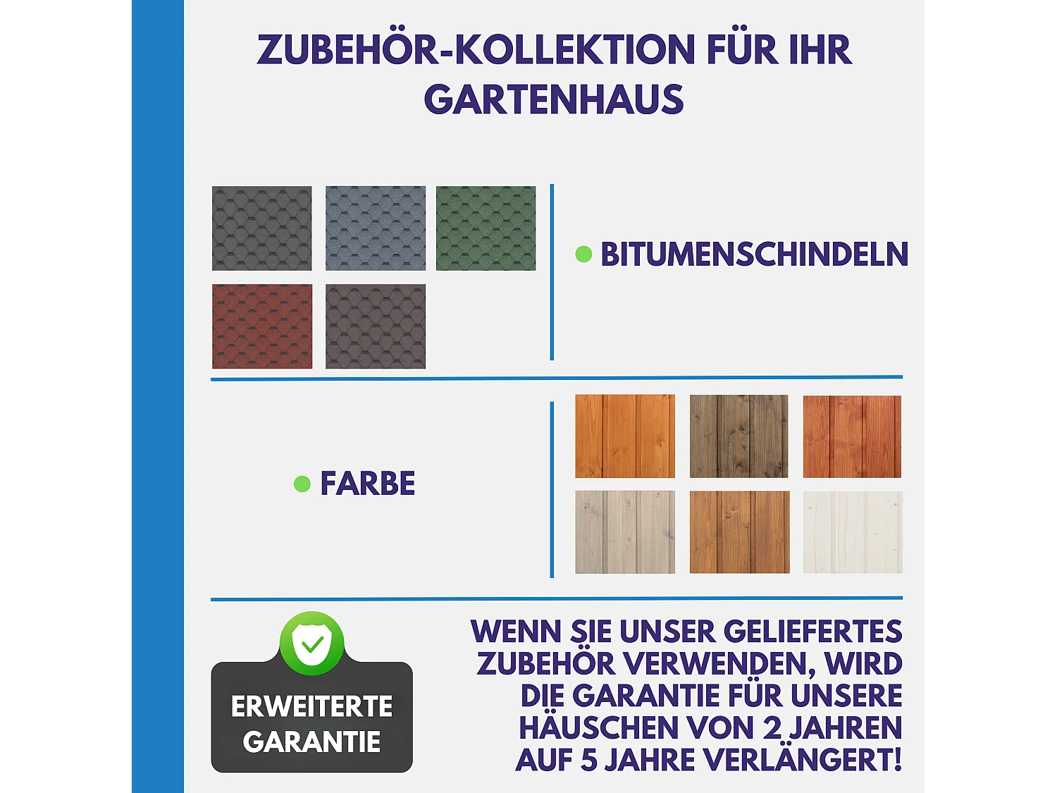 Abri de jardin en bois avec les planchers imprégné - 6m2 - M334+M334G