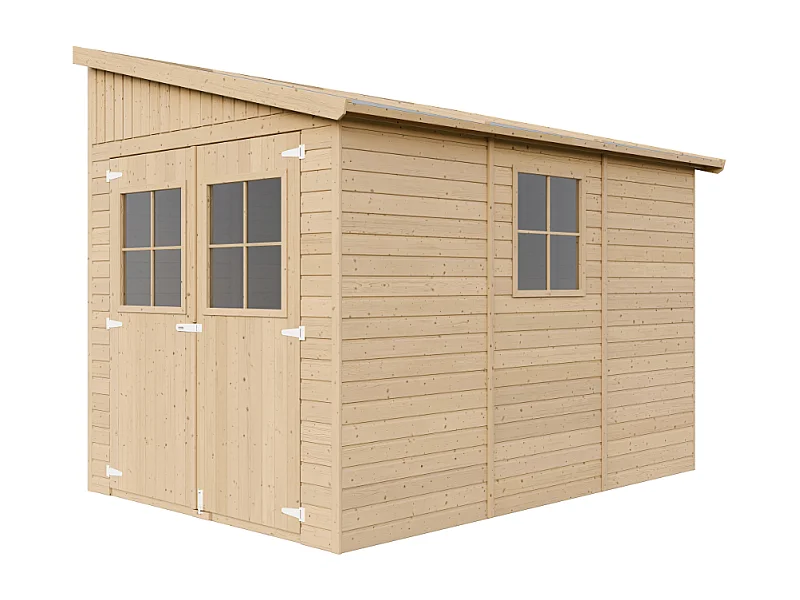 Casa da giardino in legno (con parete laterale) - 6.09 m² - M339A+M339G