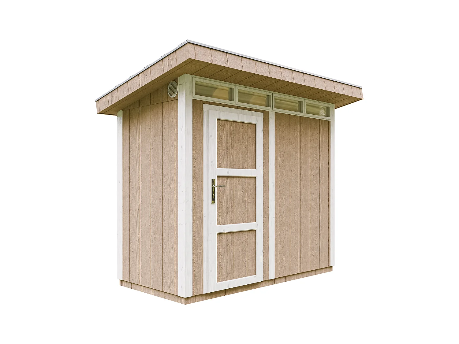 Timbela M901-TERRA BROWN - Tuinhuis op houtbasis - LP SmartSide 3m2/L161xL293xH239 cm