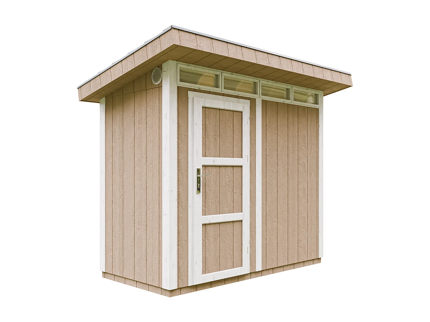 Gartenhaus premium qualität mit boden und bitumenfliesen - 3m² / B161xL294xH239 cm - M901-TERRA BROWN